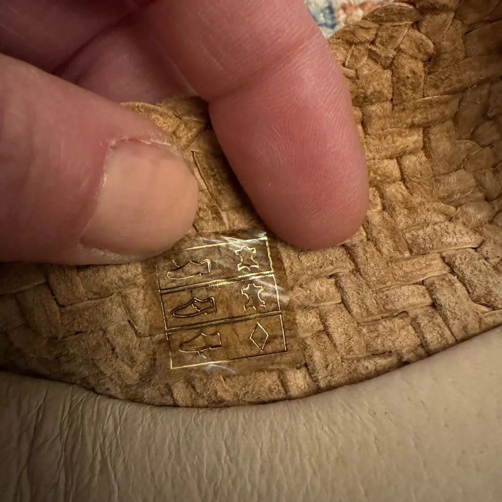 Eric Michael Tan‎ Woven Wedge Espadrille Sz
